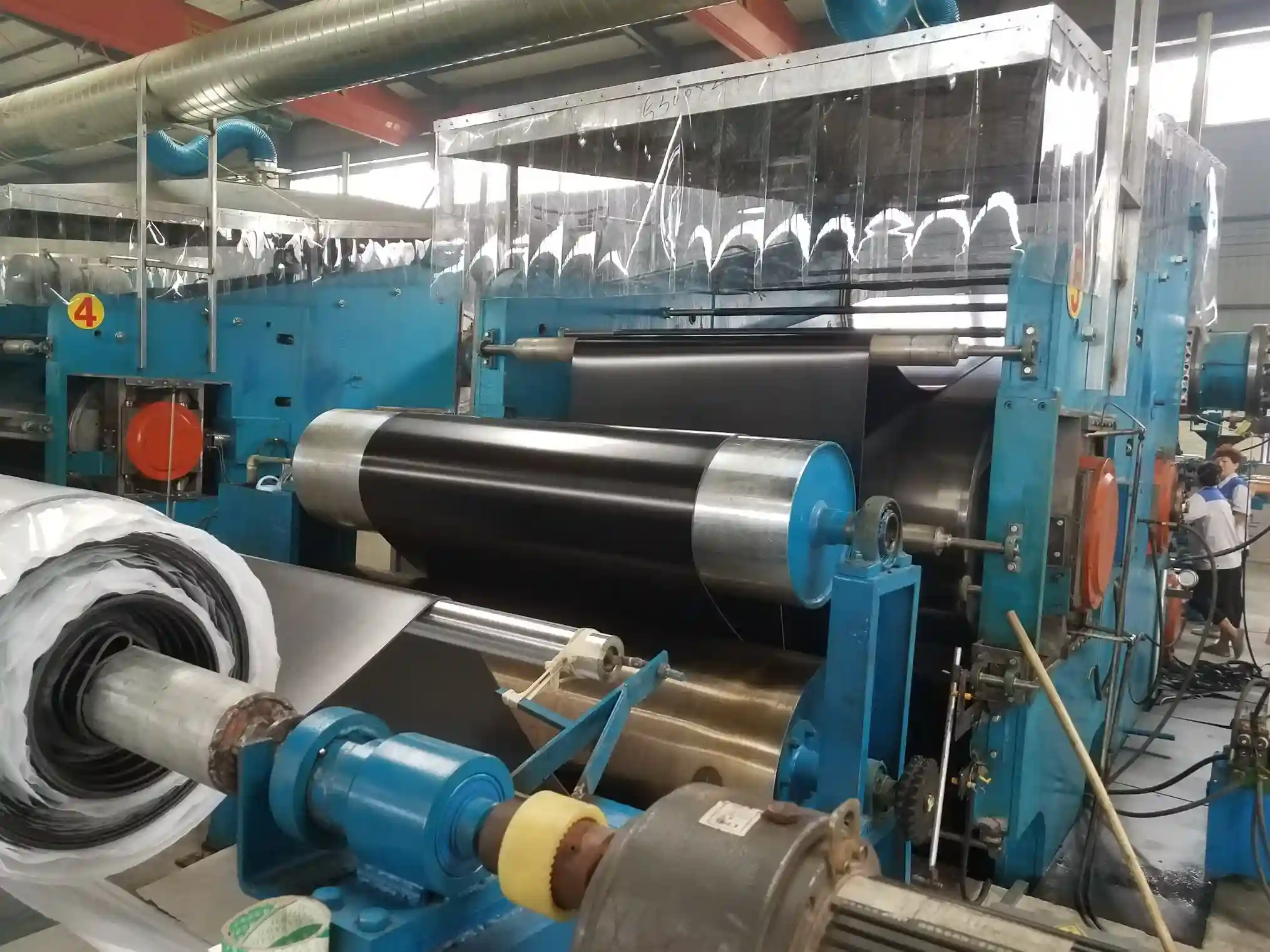Automated production line for industrial graphite packing
